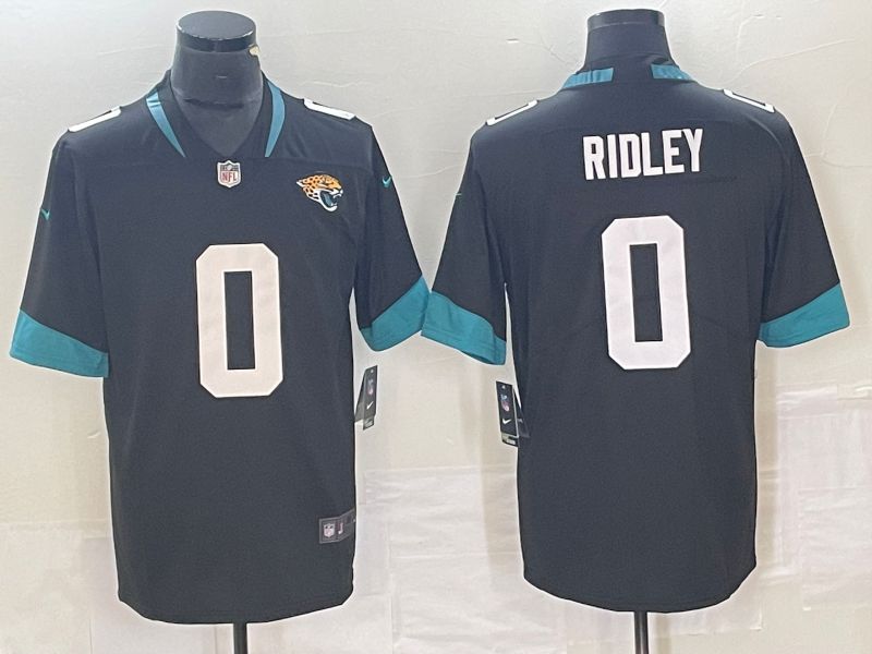 Men Jacksonville Jaguars 0 Ridley Black 2023 Nike Vapor Limited NFL Jersey